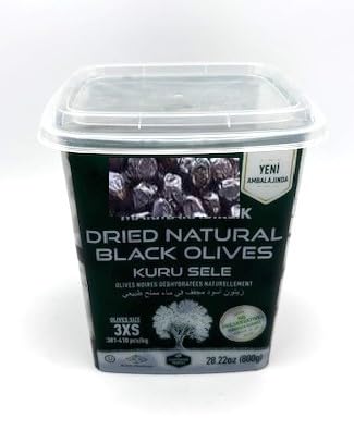 Amazon.com : MB 3XS Gemlik Exclusive Dry Sele Black Olives 3XS 128