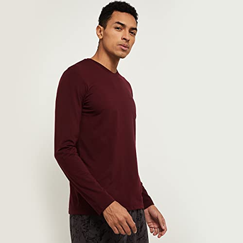 Image of Max Men Solid Crew Neck Lounge T-Shirt