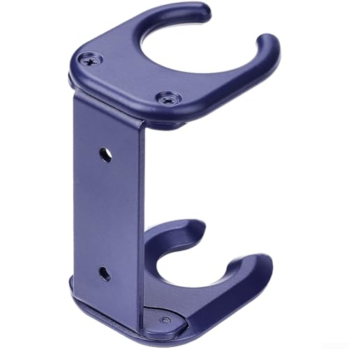 Soporte de pared de metal para secador de pelo para HD08 HD15 HD16 HD17 para modelos HD18 Soporte de montaje de baño que ahorra espacio con acabado gris azul (azul)