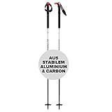 ATOMIC BCT Touring Carbon SQS W Skitourenstöcke - Verstellbare Stöcke 80-130 cm - Aluminium Skistock - Skistöcke mit ergonomischem Griff - Tourenski Ausrüstung mit Safety-Vorrichtung