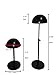 Queens 3 Pack Black Adjustable Height Hat Stand Organizer Metal Dome Shape Design Tabletop Wig Display Rack