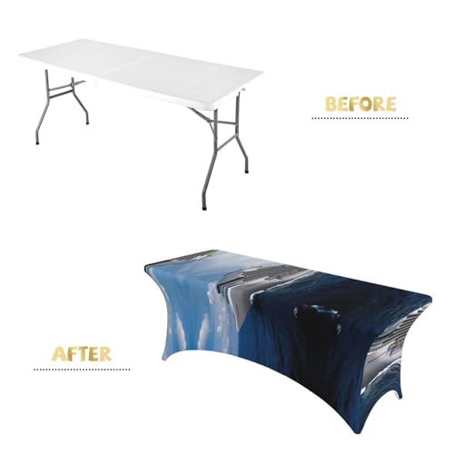 Nappe extensible élasthanne anti-plis pour table de fête - 5