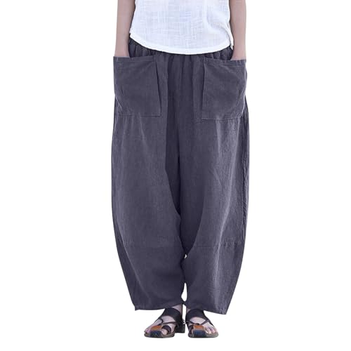 Pantalones de verano para mujer, ropa profesional, ligeros, para fútbol, playa, pantalones de traje de moda, clase, gris, XL