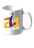 Kobe 24ever Tasse Fan Accessoire Los Angeles Lakers Basketball (Weiß)