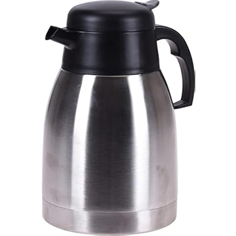 OrionMart Thermos Flask 1.5L Coffee Tea Carafe Vacuum Jugs Double Walled Insulated Stainless Steel Thermal Flask | Travel Coffee Dispenser -Tea Pot Keep Water or Drink Hot & Fresh Cover