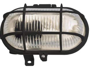 Bricoled Aplique oval 60w ip 44 negro