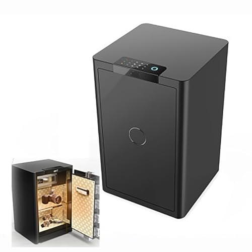 Caja Seguridad con Codigo Caja Fuerte con 4 Opciones de Acceso Caja Caudales con Llave Safe con Función de Alarma