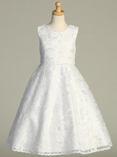 Catholic First Communion Dress for Girls - Holy White 1st Communion Dress - Vestidos de Primera Comunión Niña3