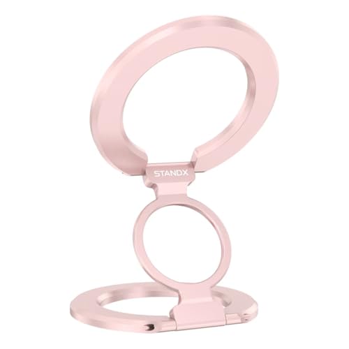 Image of Phone Ring Holder for MagSafe Case, Strong Magnetic Cell Phone Grip, 360 Rotation Kickstand Compatible with iPhone and Android.