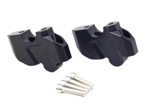 Rehausseurs guidon moto noirs pour soulager la conduite
