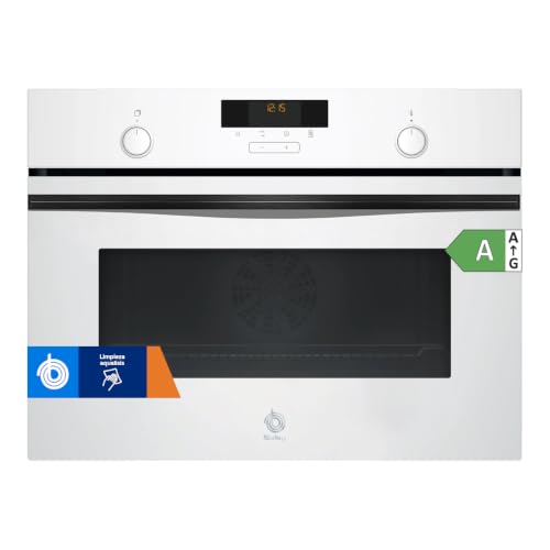 Balay, Horno Compacto, 45 cm de altura, Aqualisis, blanco, 3CB5159B3