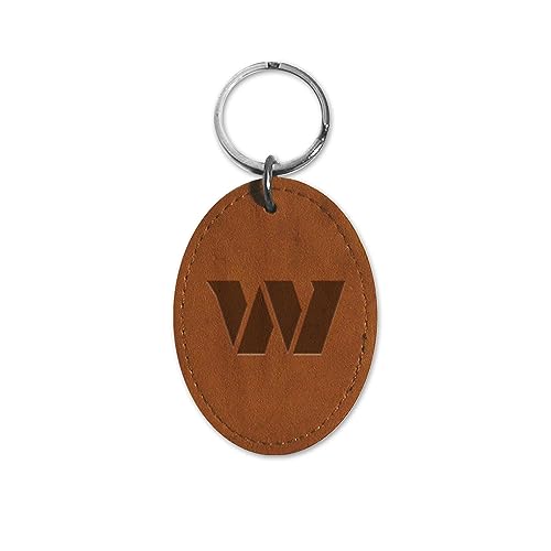 Porte-clés NFL Washington Commanders fini les clés perdues cuir marron