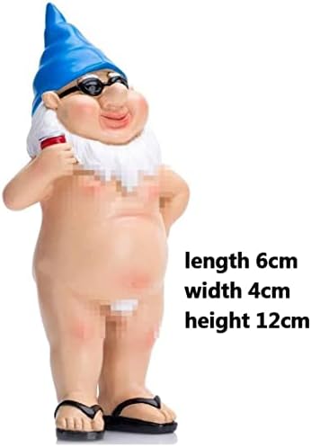 2Pcs Garden GnomeGarden Gnome Statue Naughty Garden Gnome Funny GnomeGoblin-Art Decoration for Lawn Ornaments Indoor or Outdoor Garden Decorations