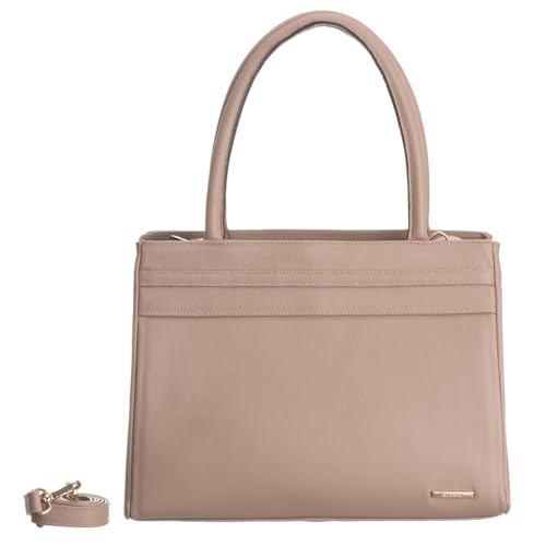 Bolsa de Ombro Estruturada Couro Celina Sifra (NUDE)