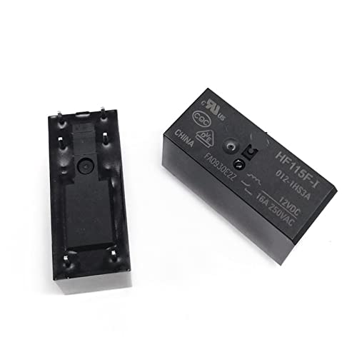 Relés HF/JQX-115F-I de 12V y 16A para placas electrónicas en pack de 5 unidades 2