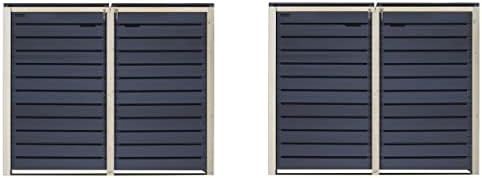 Mülltonnenbox Roma Für 2x 240L Tonnen - Holz Imprägniert Anthrazit