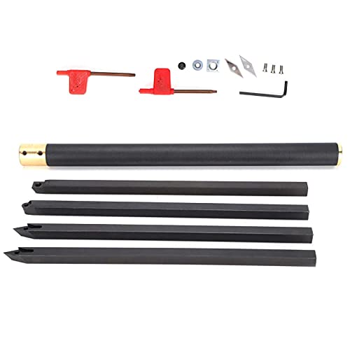 Herramientas para torneado con punta de carburo y soporte de acero miniatura 1