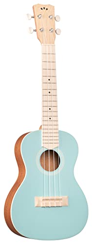 Image of Cordoba 15CM Matiz Mint Concert Ukulele with Color-Matching Recycled Nylon Gig Bag