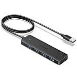 UGREEN USB Hub 3.0 with 100CM Extended Cable, USB Splitter 5Gbps Port*4, Slim USB Adapter, USB Extender for Mouse/Keyboard/Card Reader/Flash Drive/Printer, Compatible with Laptop/PC/Xbox/PS5