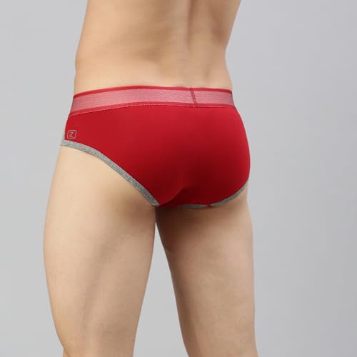 Image of Zoiro Men's Brief | Soft Band | Soft No-Marks Elastic | Breathable Innerwear | Pack of 1 | Color May Vary