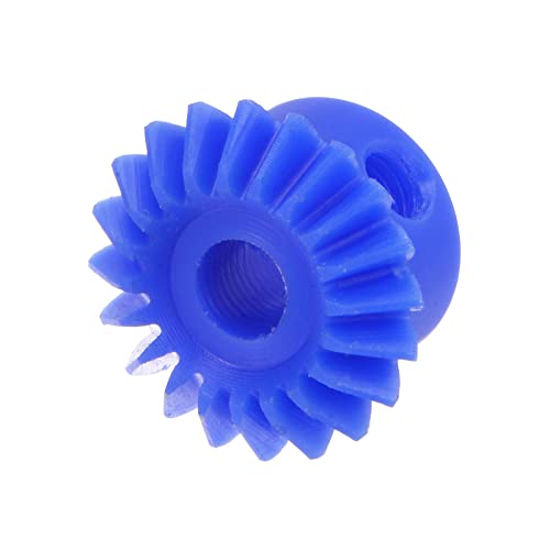 Image of HARFINGTON 1.0 Modulus 20 Teeth 6mm Inner Hole Tapered Bevel Gear 1:1 Plastic Miter Gear with M5 Fixing Hole and 2pcs M5 Set Screws