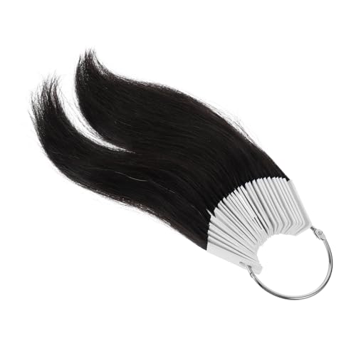 Mèches de test couleur en vrais cheveux noirs de haute qualité