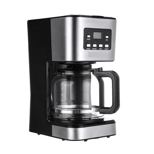 EPIZYN coffee machine 4-12 Cups Programmable Coffee Maker Drip Coffee Machine with Glass Carafe Regular & Strong Brew Pause & Serve for Home coffee maker