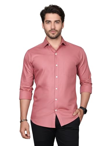 Image of Diverse Men's Solid Formal Shirt | Premium Poly Cotton Full Sleeve Regular Fit Shirt for Men | Stylish Office, Business & Casual