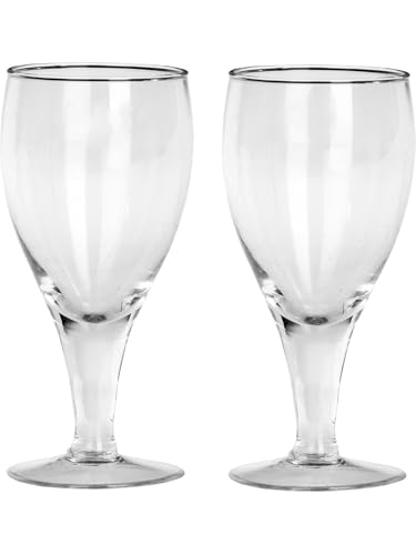 Somil Beautiful Wine Glasses for Memorable Moments, 180 ml, Capacity, Pack of 2, Size: 13.5 X 6 X 6 Cm