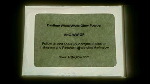 Glow in The Dark Pigment Powder - Neutral and Fluorescent Color for Art Painting, Fine Art, Nail Art Paint, and DIY Crafts - Long Lasting, 10+ Color Options - Neutral White - (12 Grams/ .42oz)