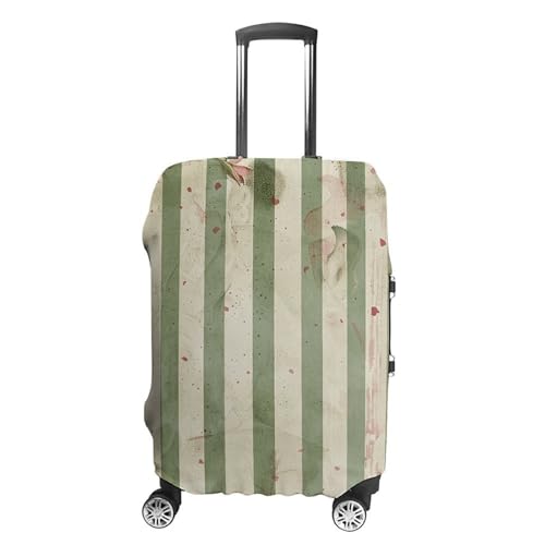 Roses And Green Plants Travel Luggage Cover Anti-scratch Suitcase Cover Elastic Suitcase Protective Cover Fits 19-32 Inch Luggage S