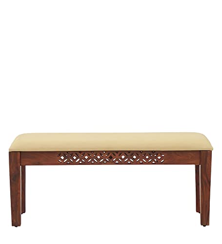 Image of Sheesham Wood Dining Table Dining Room Furniture Wooden Dinner Table for Living Room Home and Restaurant (6 Seater, Honey)