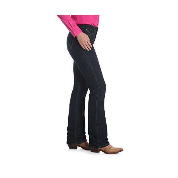 Wrangler-Womens-Q-Baby-Mid-Rise-Boot-Cut-Ultimate-Riding-Jean Wrangler Women's Q-Baby Mid Rise Boot Cut Ultimate Riding Jean, Dark Dynasty, 11-32