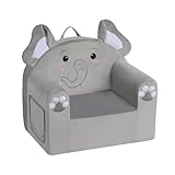 ALIMORDEN Animal Series Kid's Chair, Ultra-Soft Comfy Foam Filled Toddler Sofa Chair, Cute Animal-Shaped Design Toddler Couch, Lightweight Birthday for Baby Boys & Girls (Elephant)