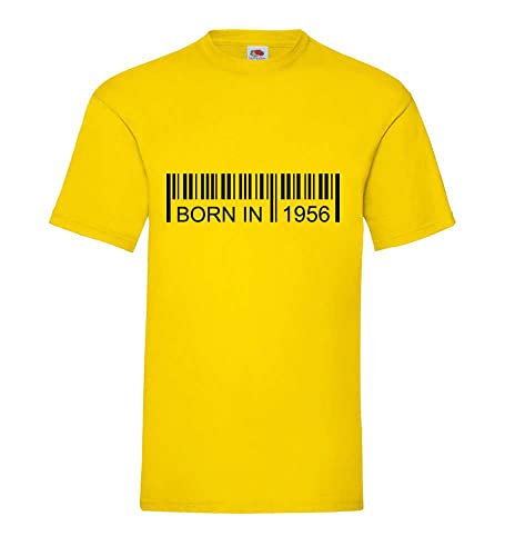 T-shirt jaune homme 1956 XXXL la solution confort pour silhouette généreuse