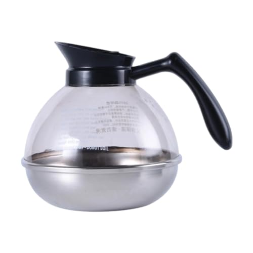 Decantador de cafetera, jarra de café portátil de acero inoxidable y policarbonato para cafeteras de goteo, hogar, oficina, uso comercial