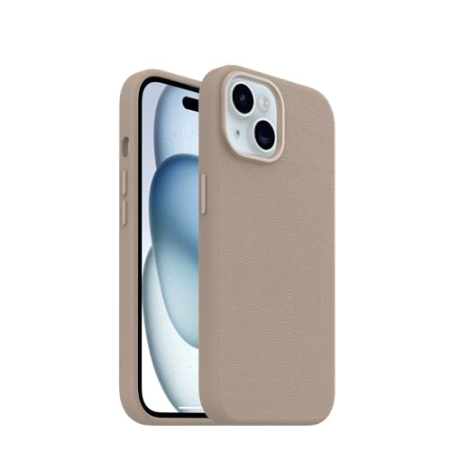 Image of OtterBox iPhone 15 Symmetry Series Cactus Leather for MagSafe - Cottonwood Glen Brown
