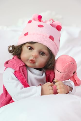 Reborn Realistic Newborn Baby Dolls, 18 Inch Silicone Real Toddler Girl Lifelike