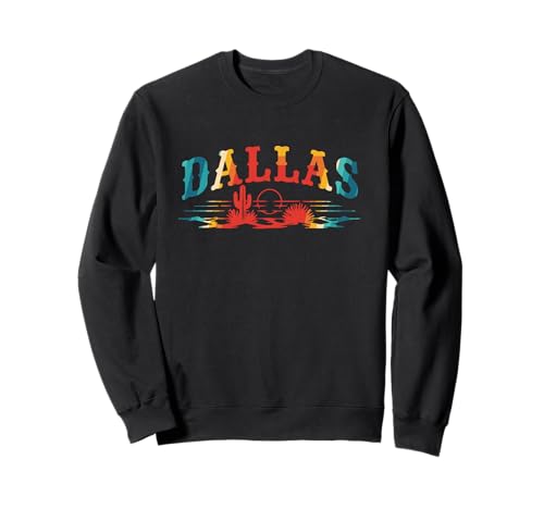 Dallas Texas Vintage Western Striped Desert Landscape Sunset �g���[�i�[
