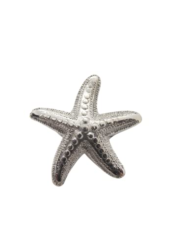 Broche Étoile de Mer en Argent 925 Élégant Pins Veste Marine