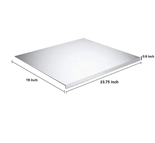 Kingsman Extra Large 304 Heavy Duty Stainless Steel Chopping Board, Cutting Board For Meat Vegetable Fruit Fish Cheese, Easy To Clean (23.75 X 19 Inch) #TOP5