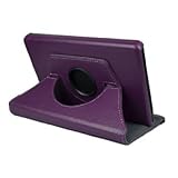 Ctech 360 Degrees Rotating Stand (Purple) Leather Cover Case for Amazon Kindle Fire