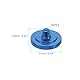 PATIKIL Kamera-Auslöserknopf, 3er Pack Soft Shutter Release Button Reiner Kupfer-Kameraknopf Konkav Geeignet für DSLR/SLR-Kamera, Blau