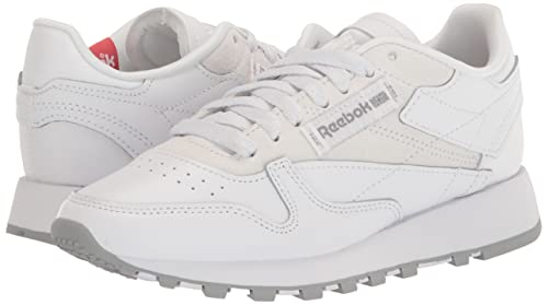 Image of Reebok Unisex-Adult Classic Leather Sneakers for Women - Black Or White Tennis Shoes Womens Size 5 to 11 Legacy