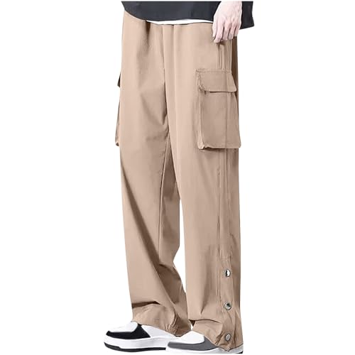 Cargo Pants for Men Comfy Straight Leg Pants Fashion Y2k Teen Boys Wide Leg Pants Outdoor Lounge Trousers with Pocket