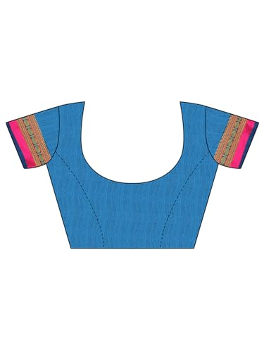 Image of AKHILAM Women's Kanjivaram Woven Soft Silk Saree With Blouse Piece