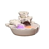 卓上の噴水 セラミック製卓上噴水 ハイカスケード 光る装飾品 装飾 富 風水 ボール アトマイザー デスクトップ噴水