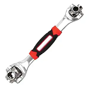 TERXA Multi Function Socket Wrench | Tool With 360 Degree Rotating Head | Wrench Works With Spline Bolts | Magnetic Spanner Tool For Home/Garage/Vehicle (Pack of 1,Multicolor)