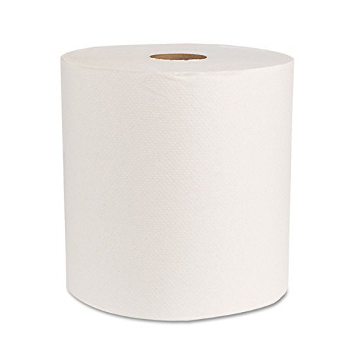 Genuine Joe GJO22700 Hard Wound Roll Towel 800 Length x 7-8/9 Width White (Case of 6)