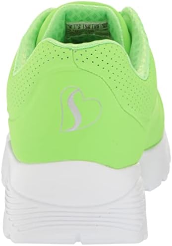 Skechers Kids Girls Street Uno Lite-in My Zone Sneaker, Lime, 6 Big Kid | Image 2